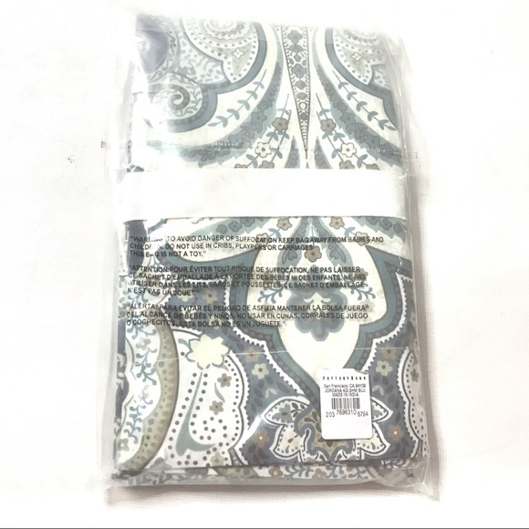 Pottery Barn Bedding Pottery Barn Blue Jordana Paisley Percale Sham